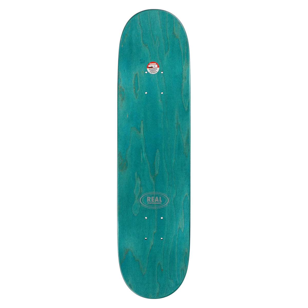 Real Team Classic Oval Orange Skateboard Deck 7.5"