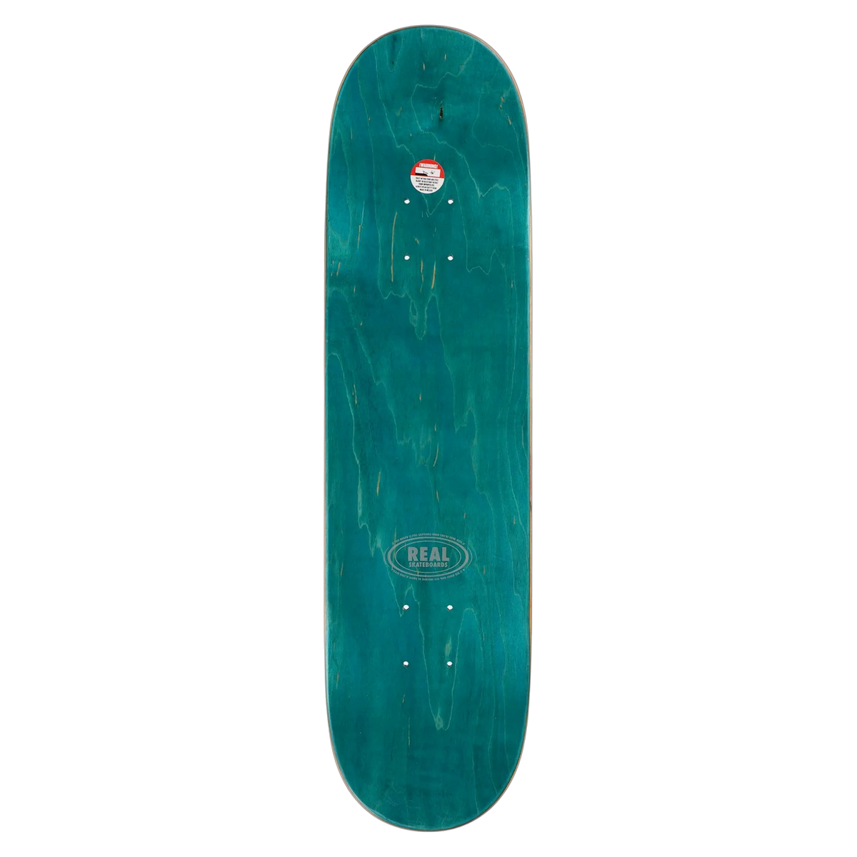 Real Team Classic Oval Silver Skateboard Deck 7.75"