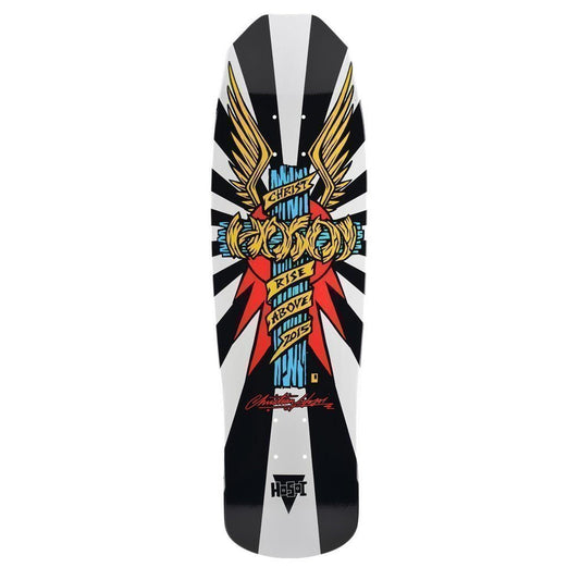 Hosoi Wings Old School White Skateboard Deck 9.0"