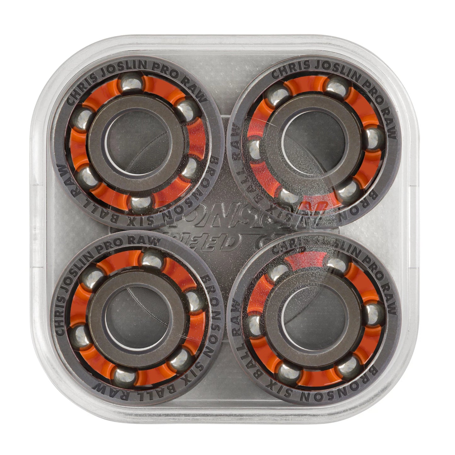Bronson Chris Joslin 6-Ball Raw Skateboard Bearings