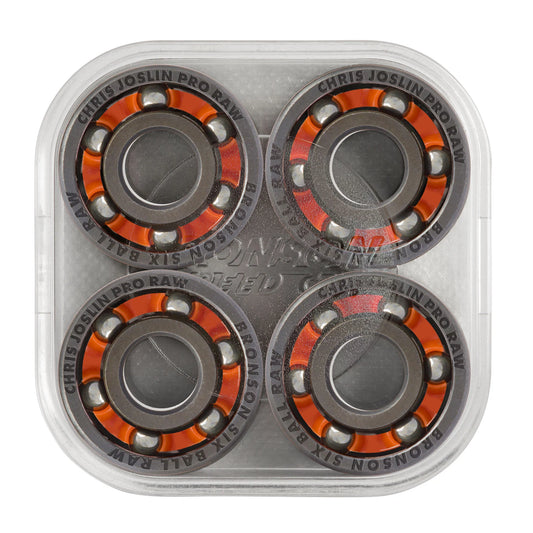 Bronson Chris Joslin 6-Ball Raw Skateboard Bearings