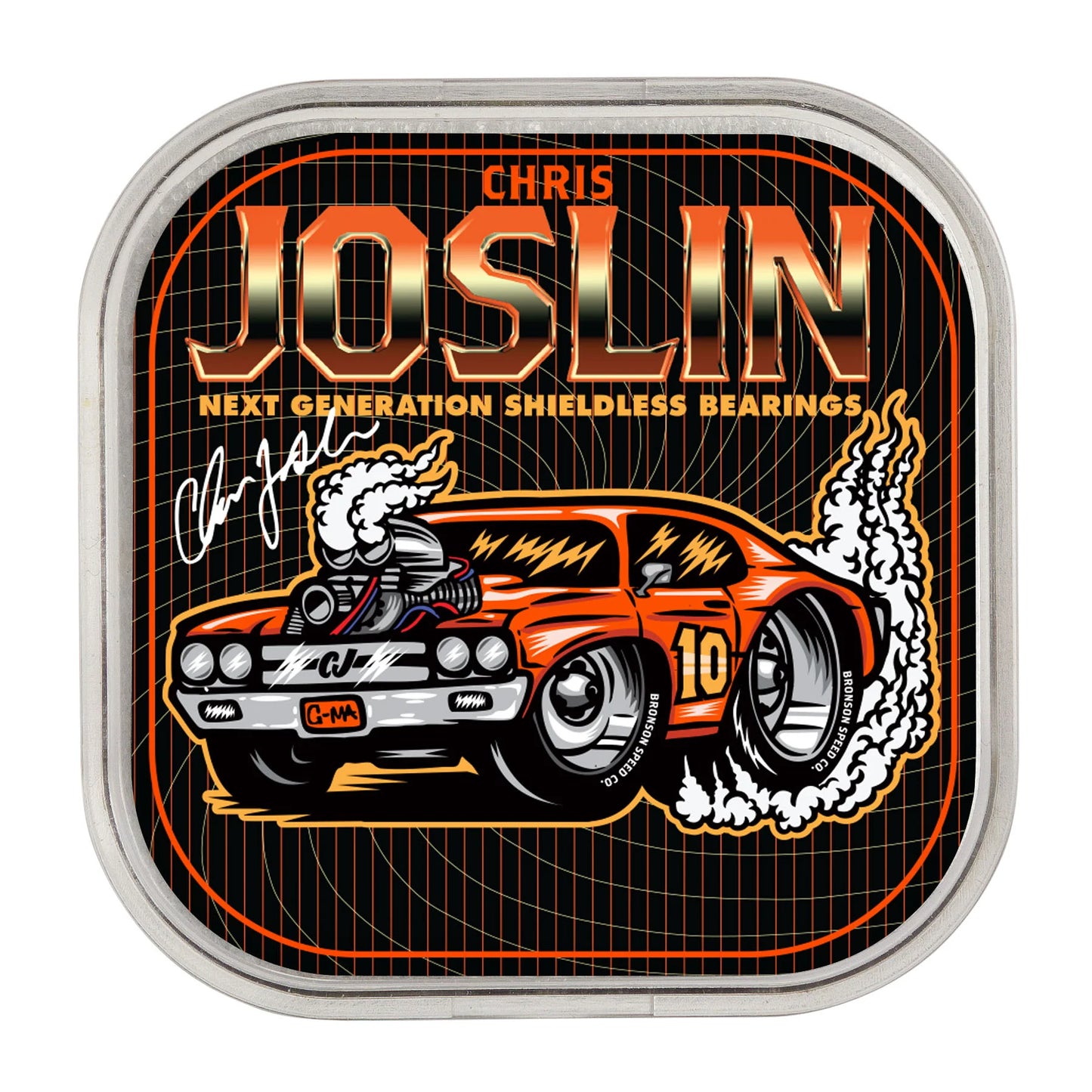 Bronson Chris Joslin 6-Ball Raw Skateboard Bearings