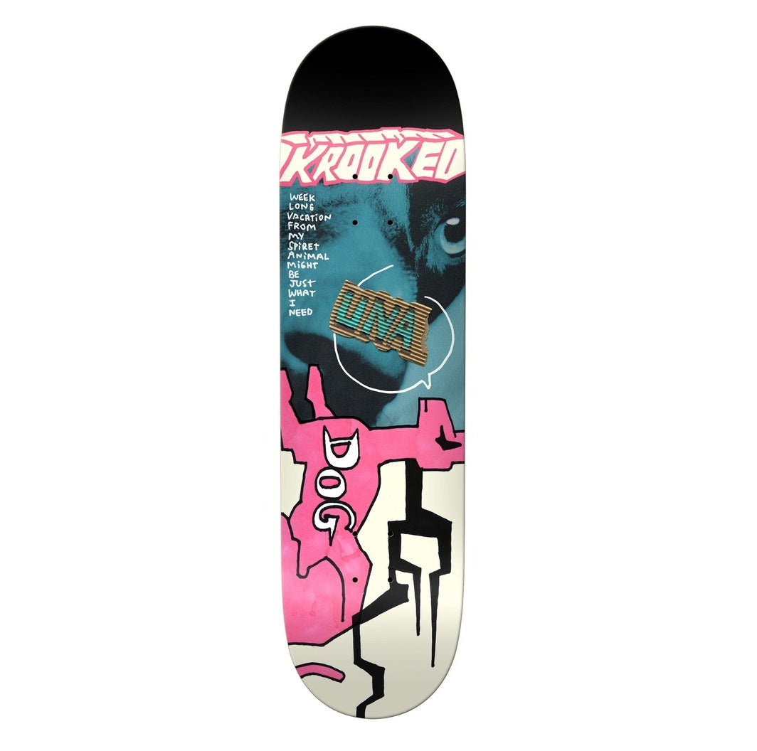 Krooked Una Spiret Animal True Fit Skateboard Deck 8.5"