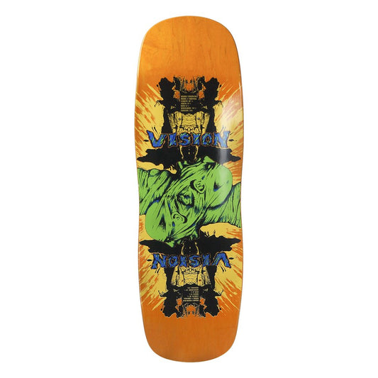 Vision Double Vision Orange Old School Skateboard Deck 9.5"