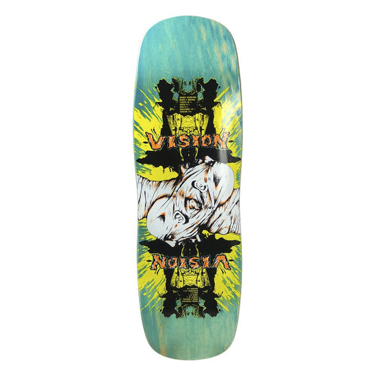 Vision Double Vision Turquoise Old School Skateboard Deck 9.5"