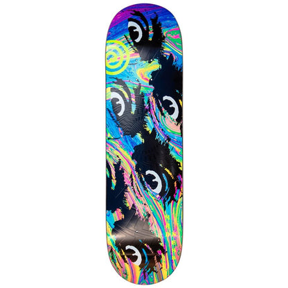 Madness Side Eye Neon Multi Skateboard Deck 8.5"