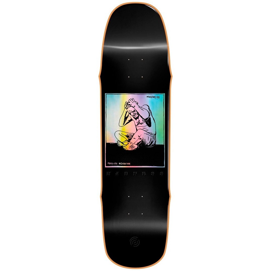 Madness Stressed Black Skateboard Deck 8.5"