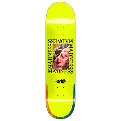 Madness Labotomy Neon Yellow Skateboard Deck 8.5"