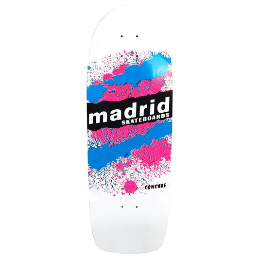 Madrid Marty Explosion White Old School Skateboard Deck 9.875"