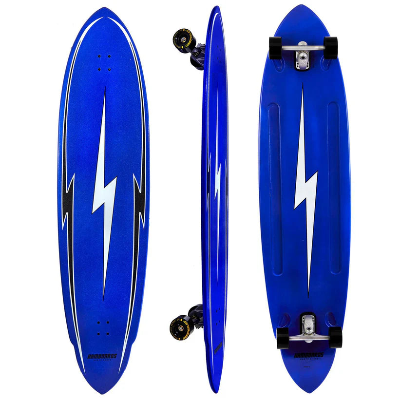 Hamboards Pinger North Shore Blue Complete SurfSkate 67"