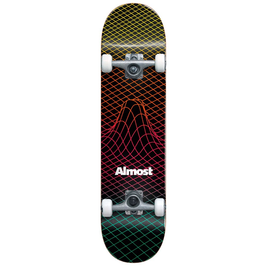 Almost Vr Youth Black Complete Skateboard 7.25"