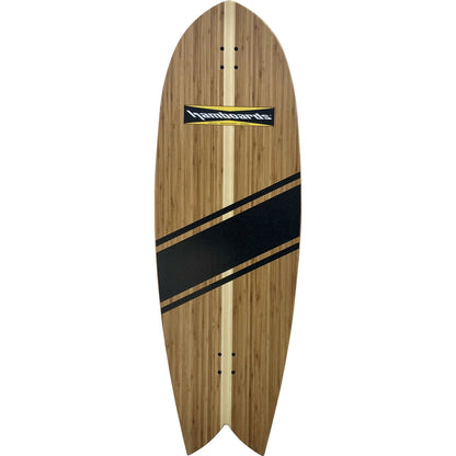 Hamboards Fish Bamboo Wedge Surfskate Complete 53"