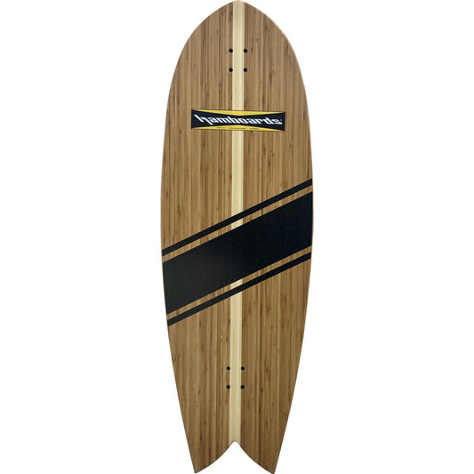 Hamboards Fish Bamboo Wedge Surfskate Complete 53"