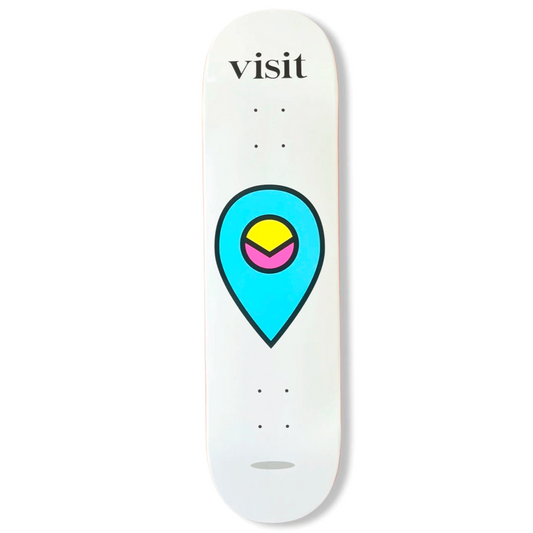 Visit Logo Skateboard Deck 8.5"