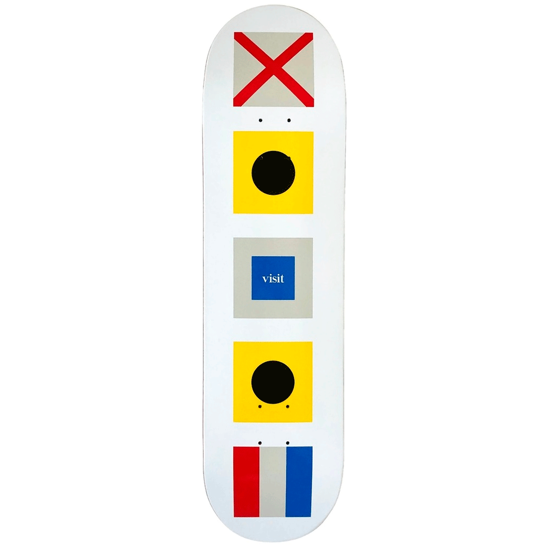 Visit Nautical Skateboard Deck 8.5"