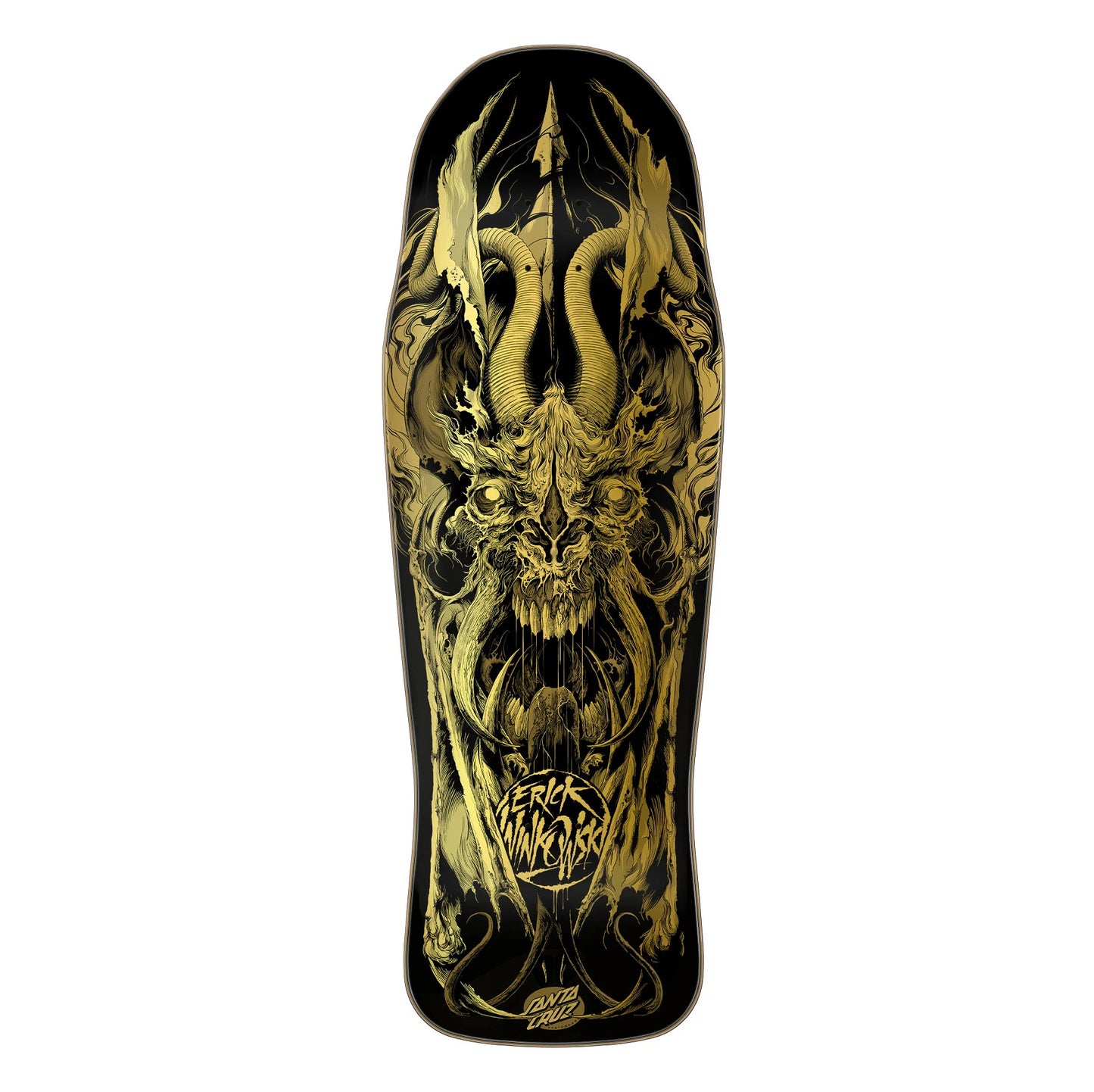 Santa Cruz Winkowski Primeval Gold Shaped Skateboard Deck 10,34"