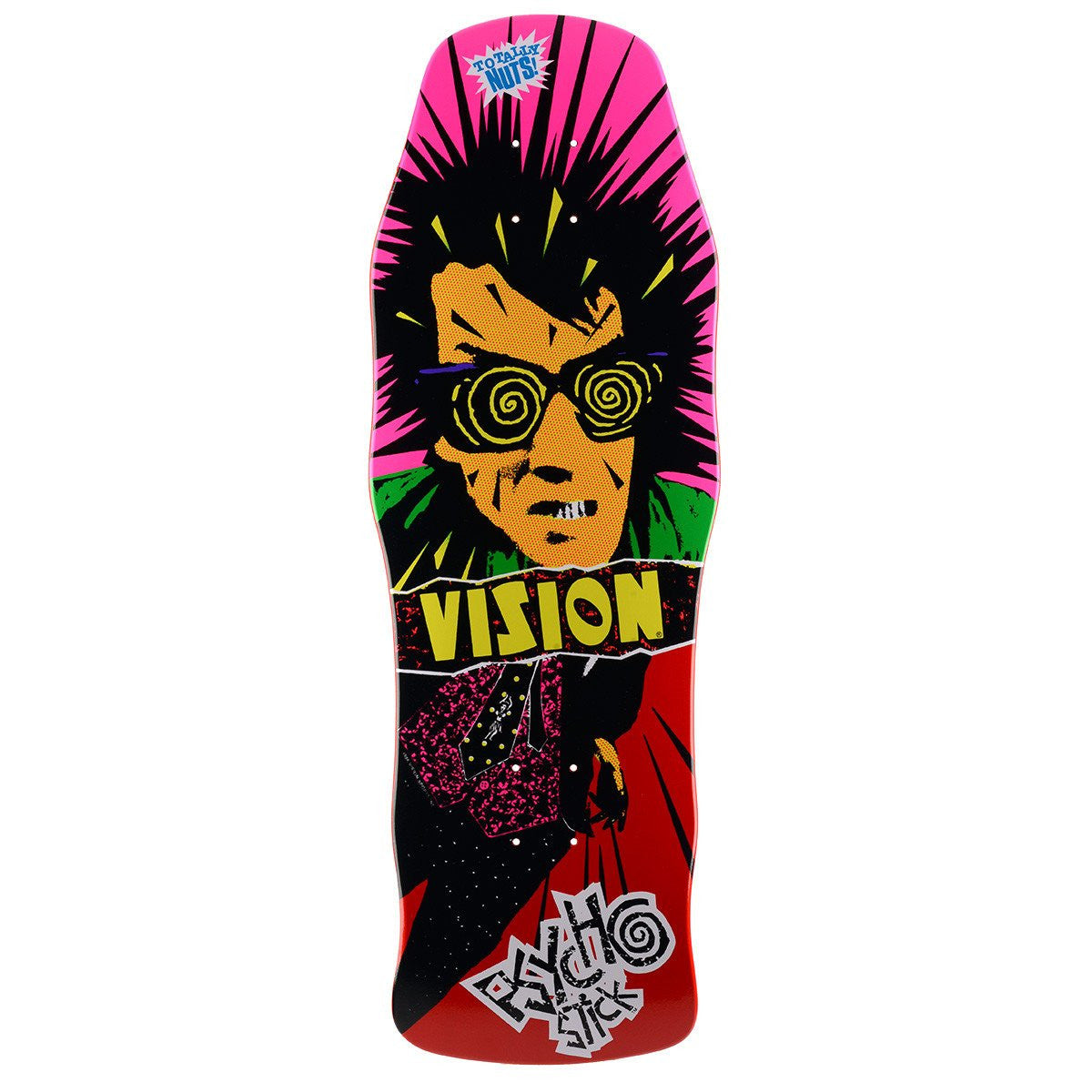 Vision Original Psycho Stick Red Old School Skateboard Deck 10"