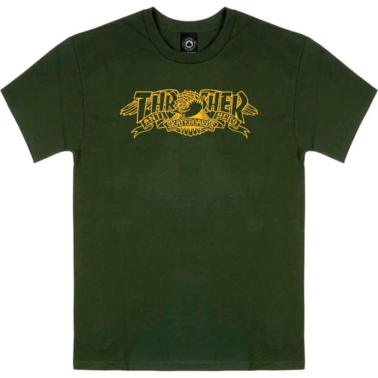 T-Shirt Thrasher x Anti-Hero Mag Banner - Forest Green