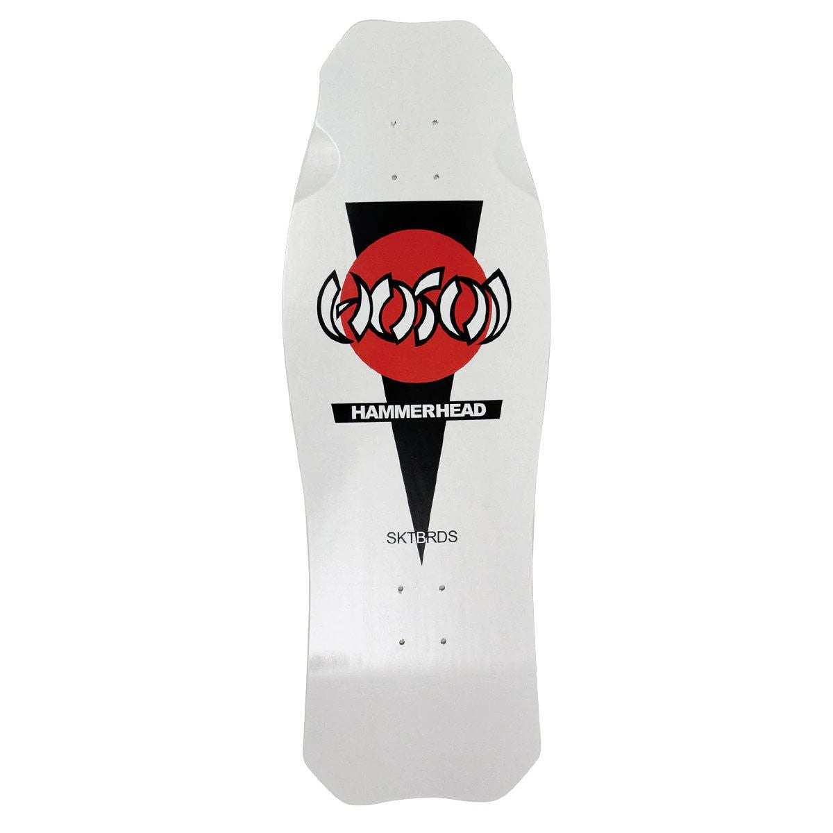 Hosoi OG Hammerhead White Old School Skateboard Deck 10.5"