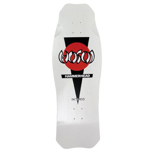Hosoi OG Hammerhead White Old School Skateboard Deck 10.5"