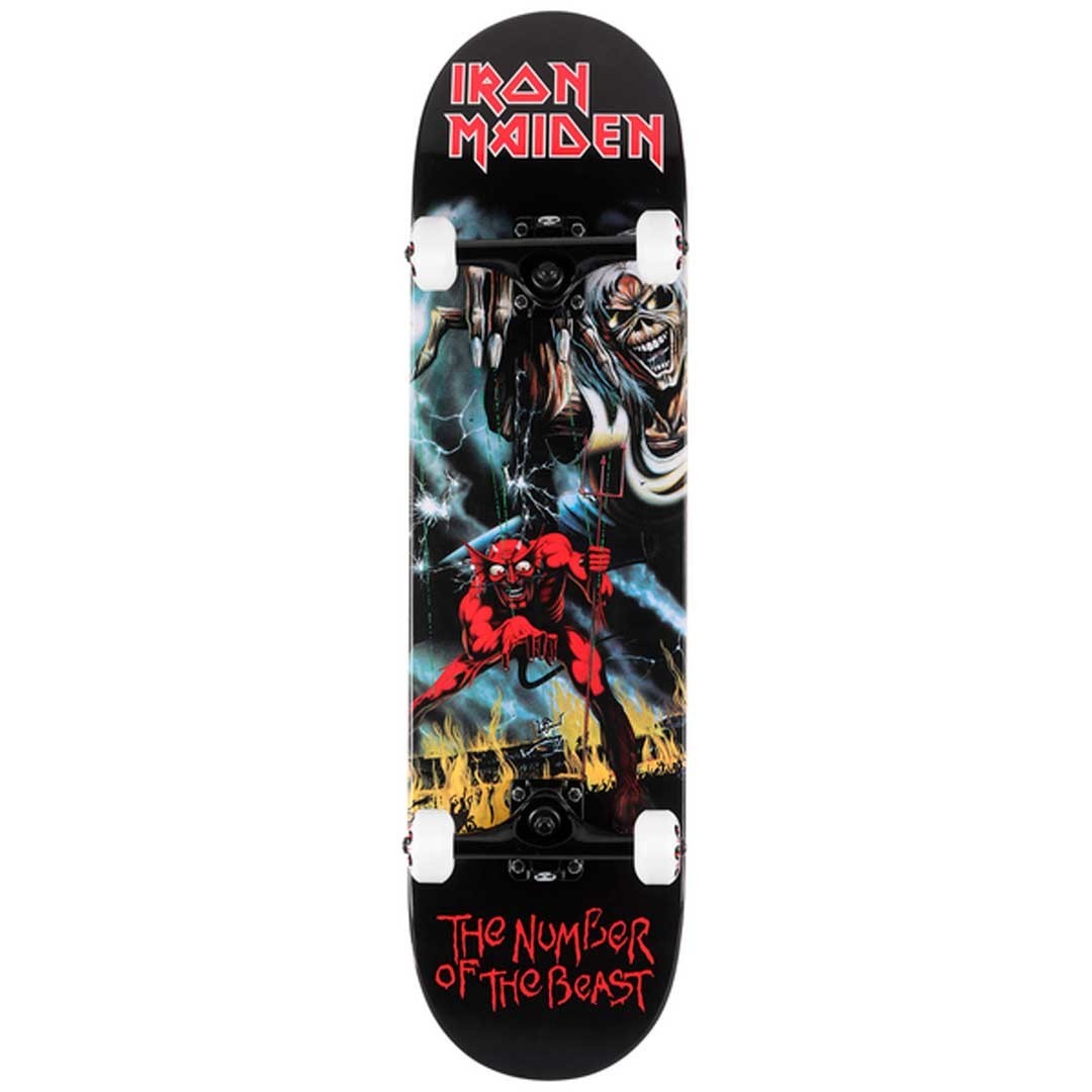 Zero x Iron Maiden Number Of The Beast Complete Skateboard 8.0''