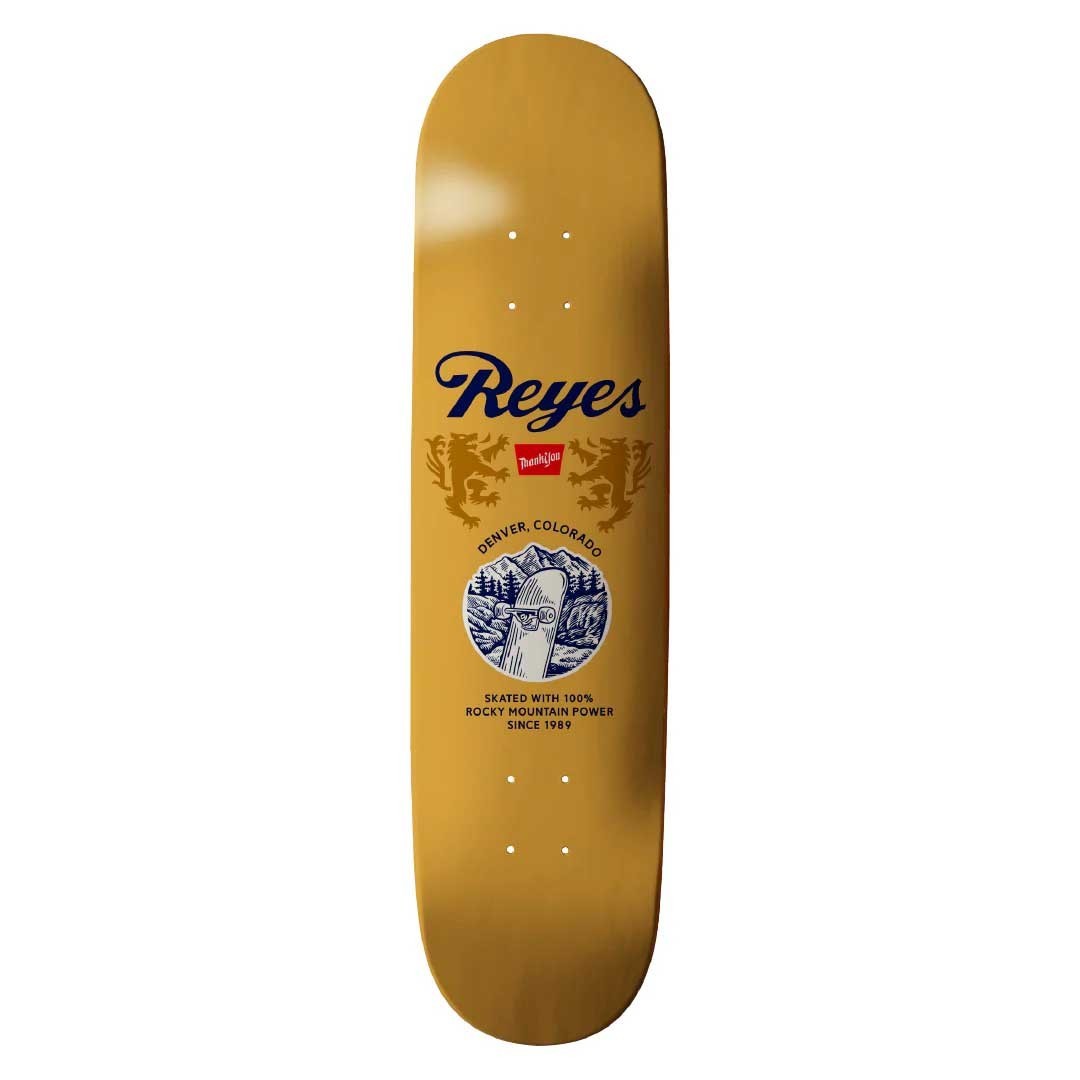 Thank You David Reyes Rockies Skateboard Deck 8.5"