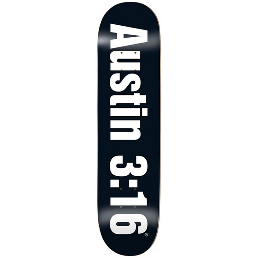 Enjoi Three Sixteen Black R7 Skateboard Deck 8.5"
