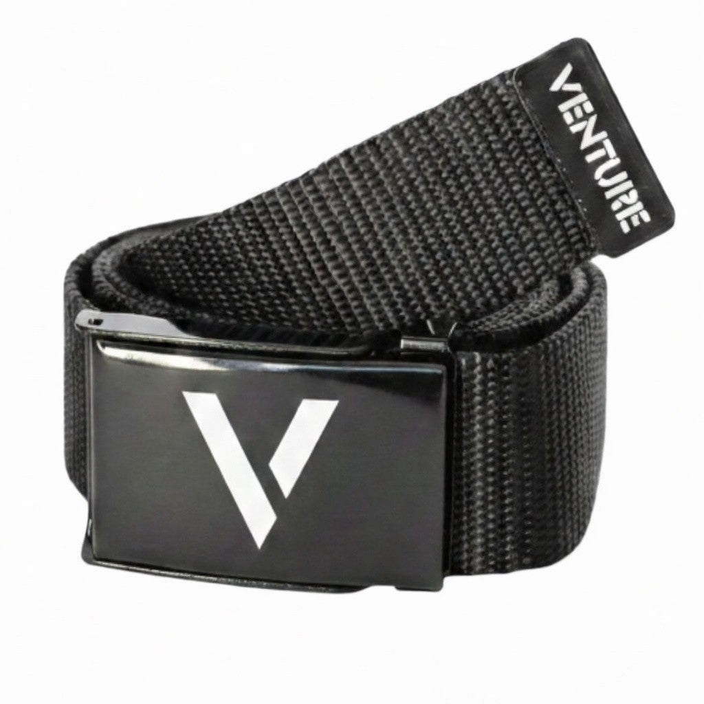 Venture V Logo Belt - Black