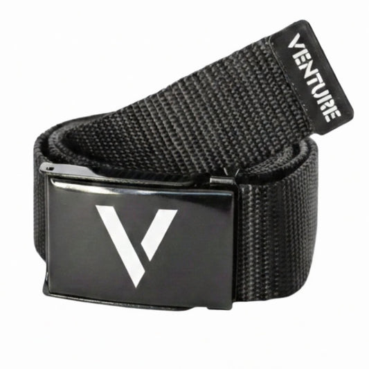 Venture V Logo Belt - Black