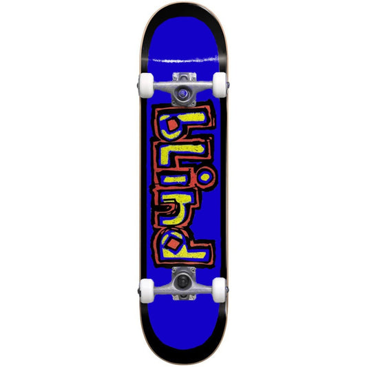 Blind OG Box Out Premium Black Blue Skate Completo 7.625"