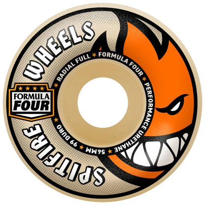Spitfire Formula Four Radial Full Wheels - 56mm 99DU