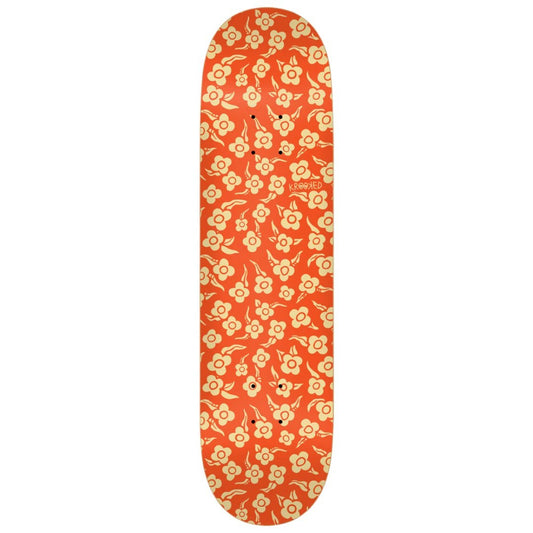 Krooked Flowers Orange Skateboard Deck 8.06"