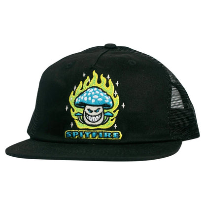Spitfire Mushroom Bighead Trucker Hat Black