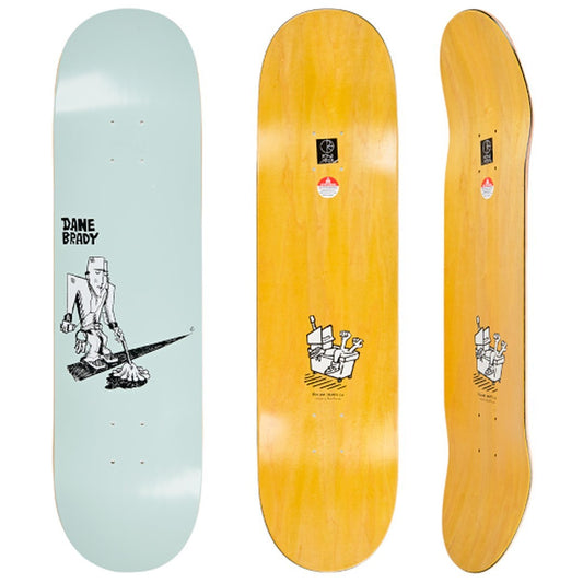 Polar Dane Brady Mopping Green Skateboard Deck 8.0"