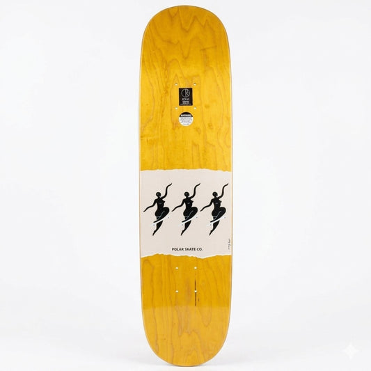 Polar No Complies Forever Black P2 Jr. Skateboard Deck 8.25"
