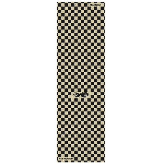 Madness Checkered View Clear Griptape 10"