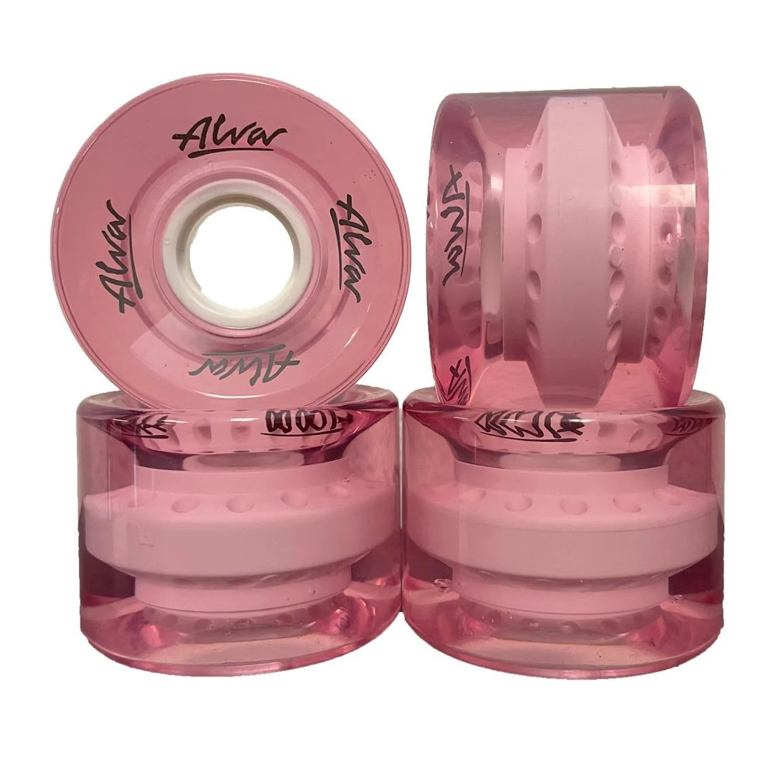 Alva Cruiser Transparent Pink Wheels 83A 60mm