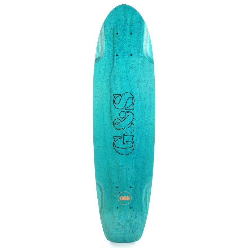 G&S Stacy Peralta Warptail 2 "Square Tail" Turquoise Skateboard Deck 29"