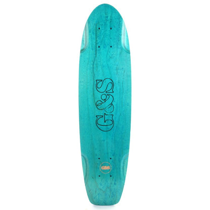 G&S Stacy Peralta Warptail 2 "Square Tail" Turquoise Skateboard Deck 29"