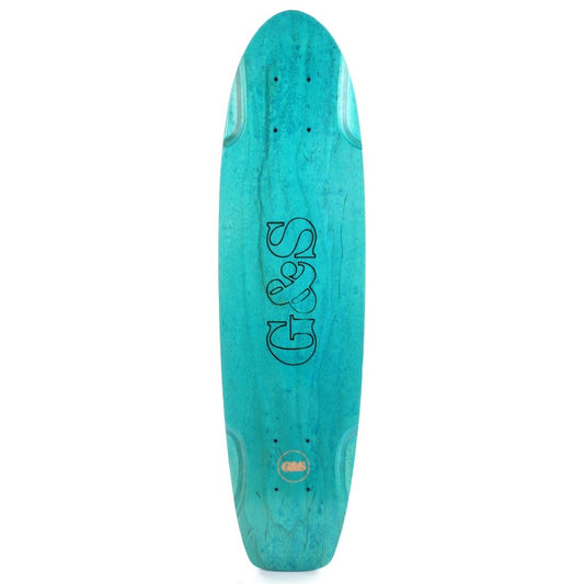 G&S Stacy Peralta Warptail 2 "Square Tail" Turquoise Skateboard Deck 29"