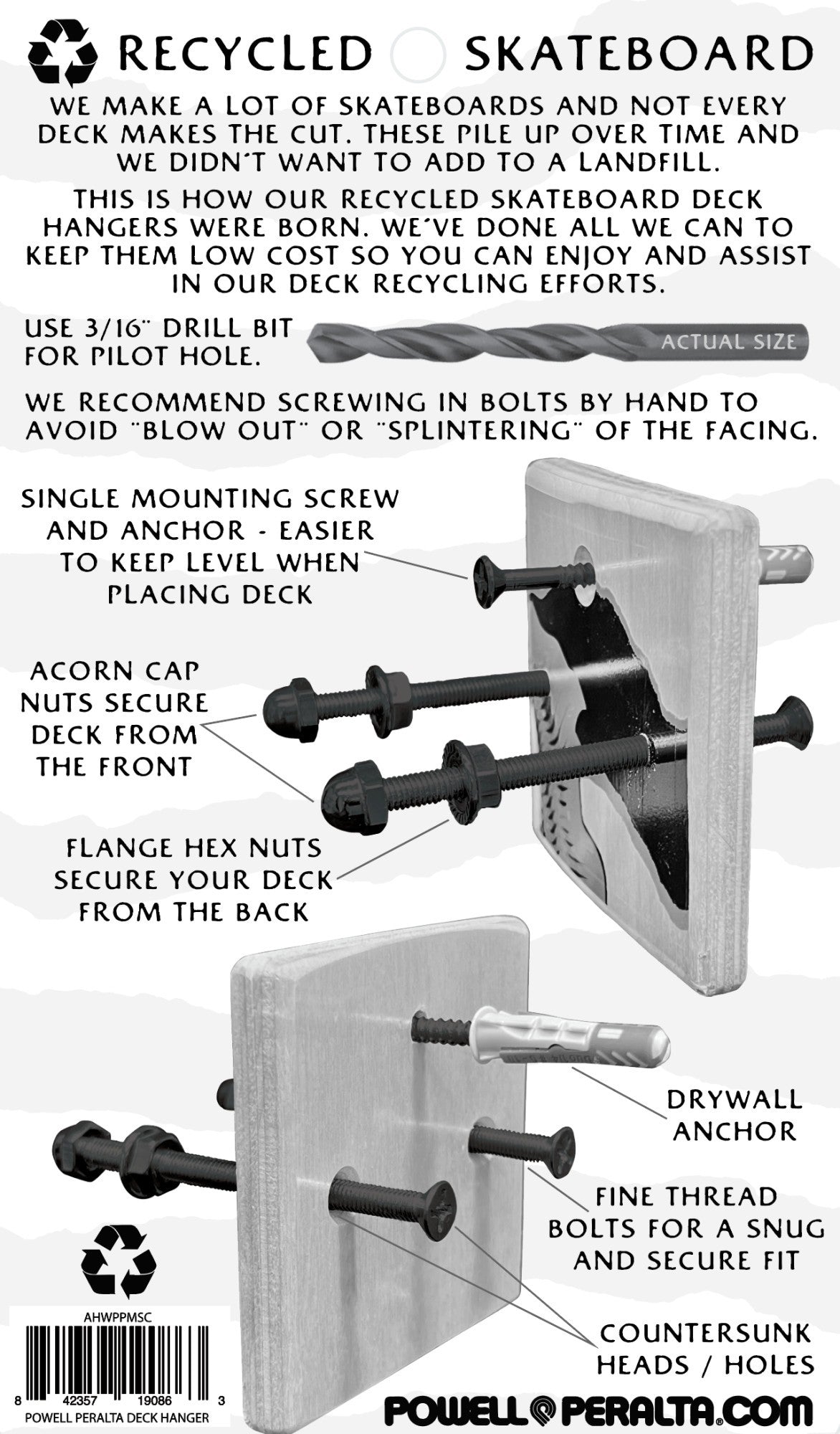 Deck Hanger Powell Peralta - Cores Sortidas