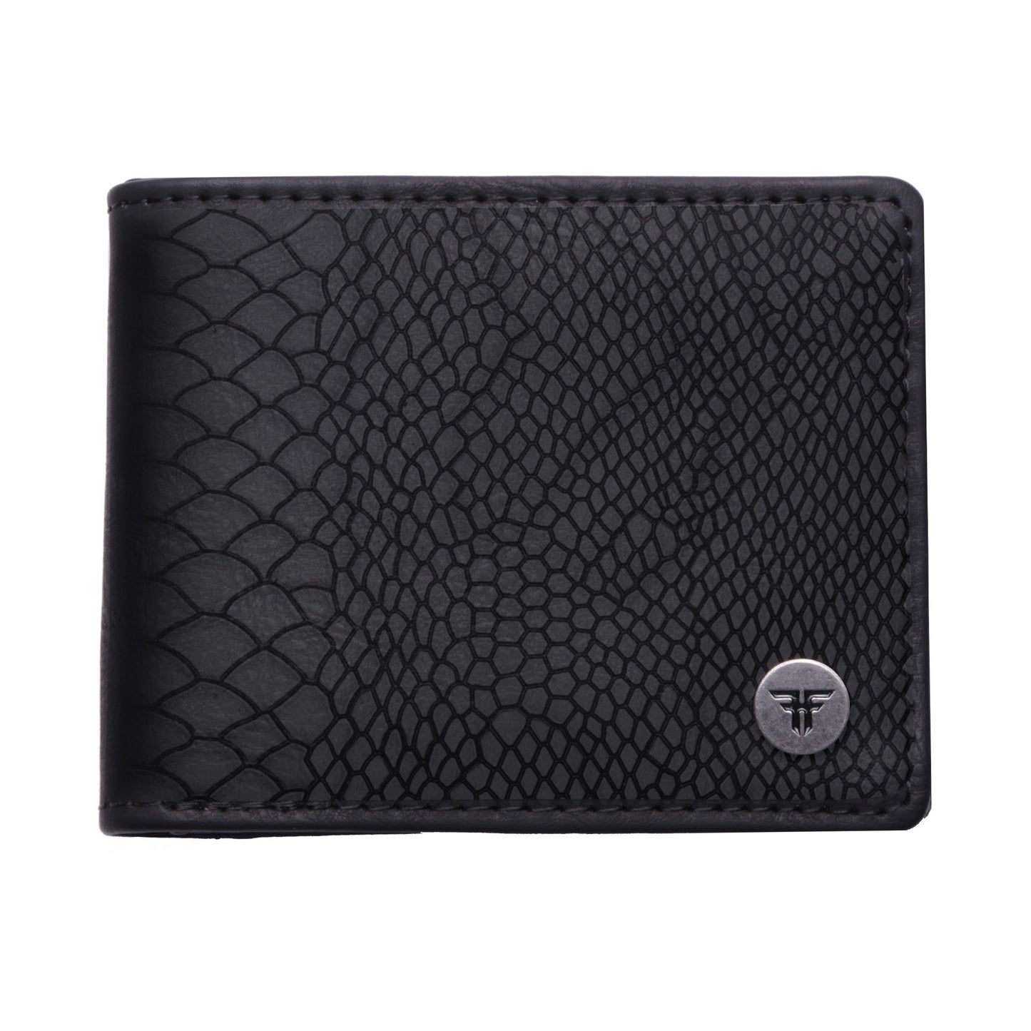 Fallen Snakeskin Black Wallet