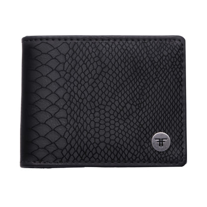Fallen Snakeskin Black Wallet