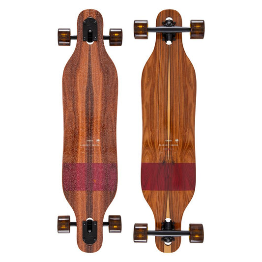 Arbor Flagship Axis Brown/Red Performance Complete Longboard 37"