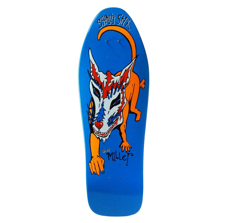 Schmitt Stix Chris Miller Modern Concave Old School Blue Skateboard Deck 10"