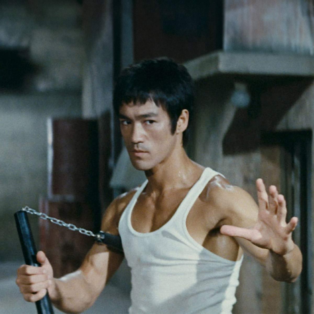 Powell Peralta Skull & Nunchucks Bruce Lee Collab Skateboard Deck Yellow 10"