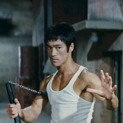 Powell Peralta Skull & Nunchucks Bruce Lee Collab Skateboard Deck Yellow 10"