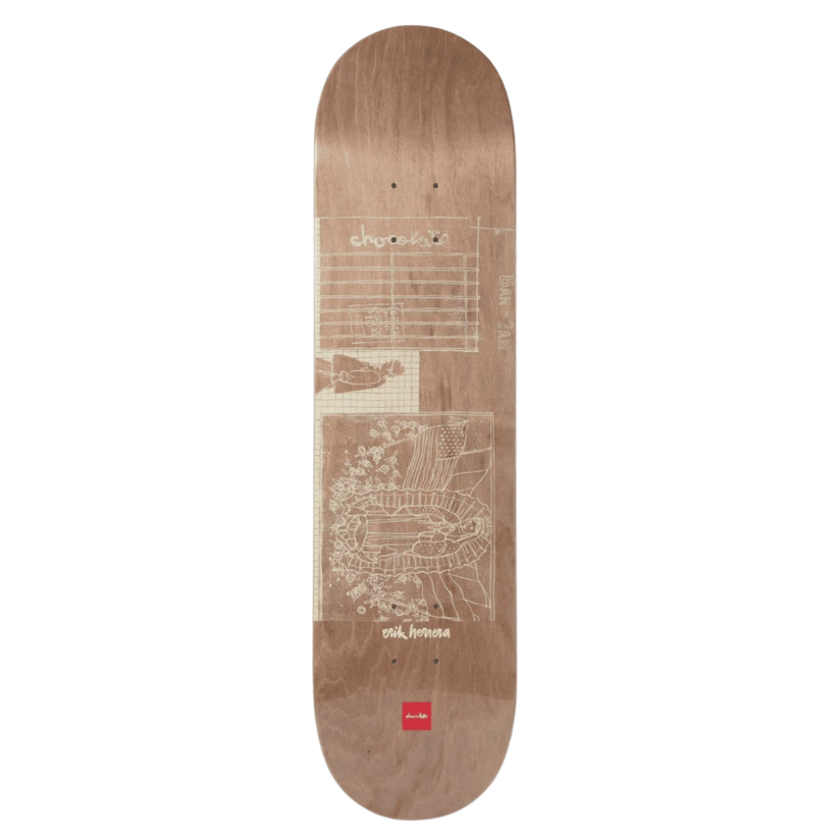 Chocolate Erik Herrera Unearthed Hecox Skateboard Deck 8.0"