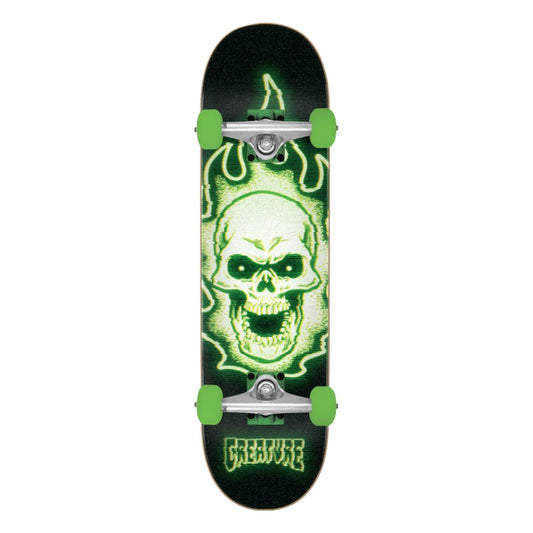 Creature Bonehead Glitch Black/Green Complete Skateboard 8.0"
