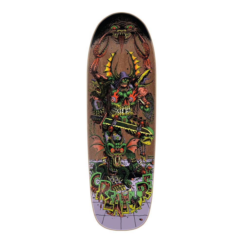 Creature Hallucination Beast Shaped Skateboard Deck 9.55"